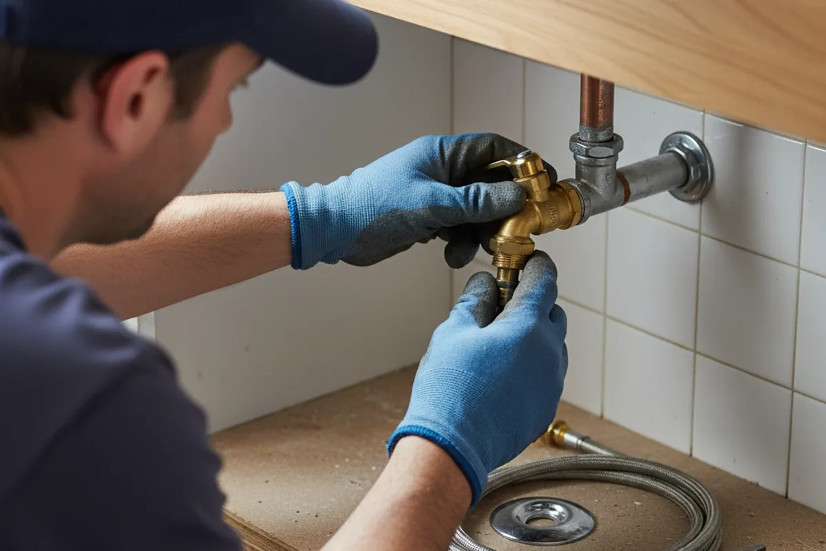 Shutoff valve and fitting work during Faucet and Fixture Repair in Mccomb